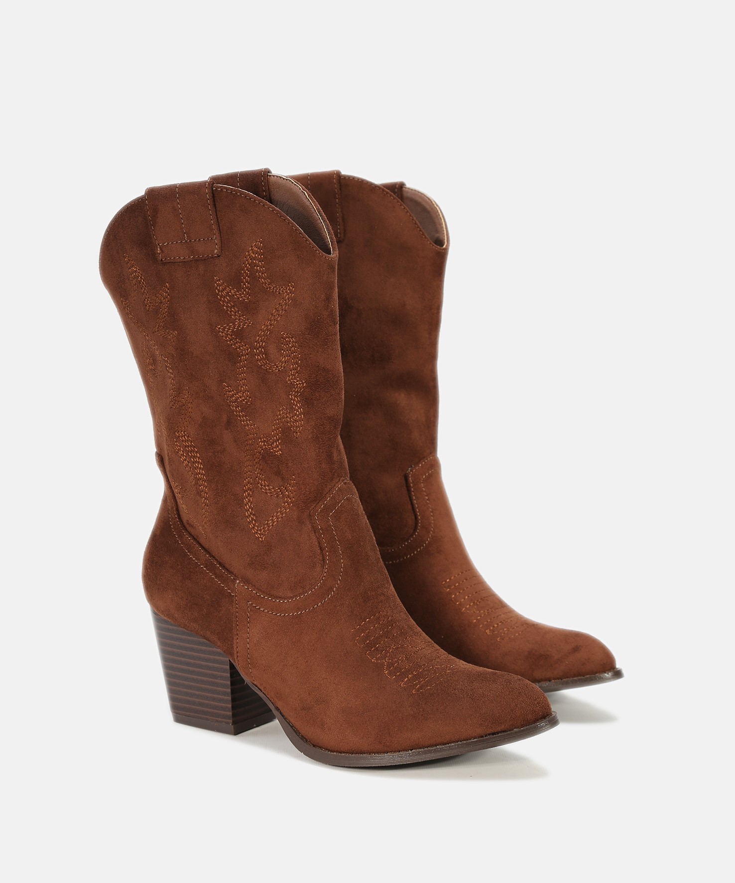 Botas cowboy media ca&ntilde;a tac&oacute;n  image number null